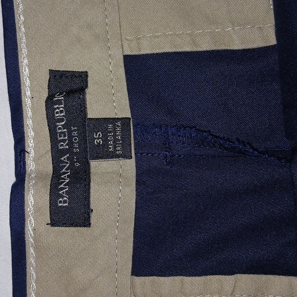 Banana Republic 9" Mens Navy Blue Short Size 35 - Picture 2 of 5